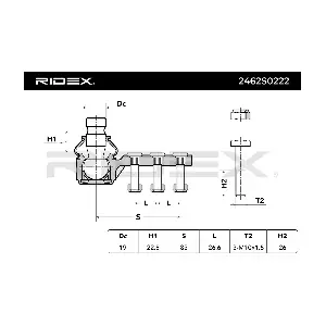 2462S0222 RIDEX