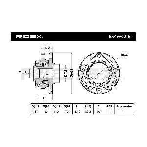 654W0216 RIDEX