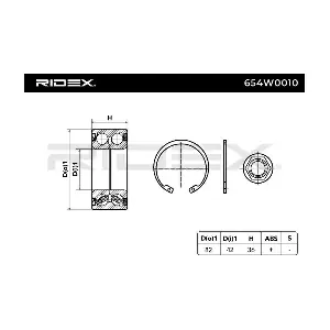 RIDEX 654W0010