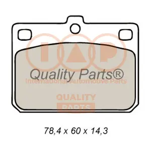 IAP QUALITY PARTS 704-07010 Комплект гальмівних накладок дискового стоянкового гальма