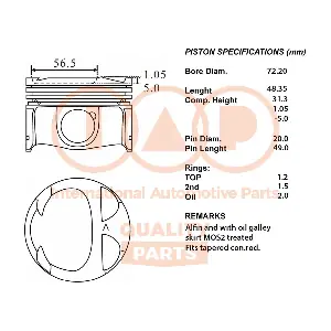 100-13116 IAP QUALITY PARTS