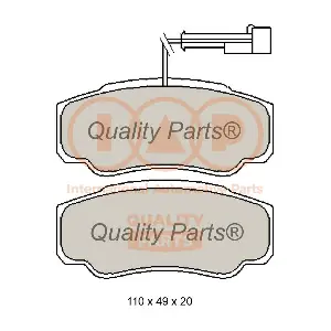 IAP QUALITY PARTS 704-13173 Комплект гальмівних накладок дискового стоянкового гальма