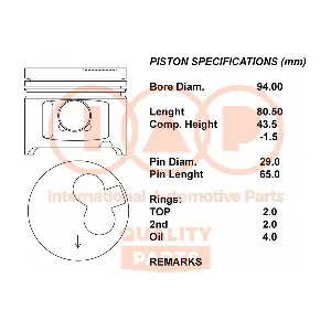 10017054 IAP QUALITY PARTS