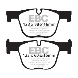 EBC Brakes DP42131R Комплект гальмівних накладок дискового стоянкового гальма