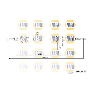 NAPA NPC1365 Тросовий привод, стоянкове гальмо