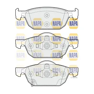 NAPA NBP1461 Комплект гальмівних накладок дискового стоянкового гальма