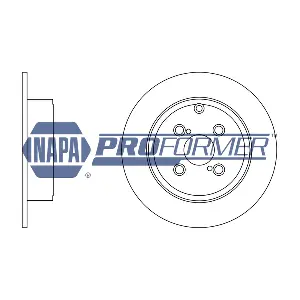 NAPA PBD8239 Гальмівний диск