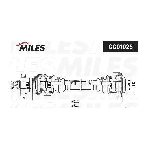 MILES GC01025 Приводний вал