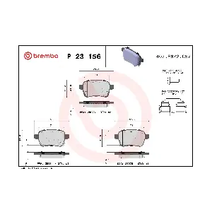P 23 156 BREMBO