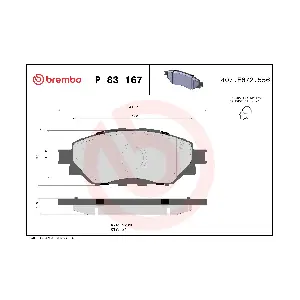 BREMBO P 83 167