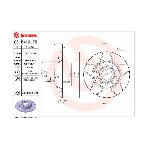 BREMBO 08.B413.75