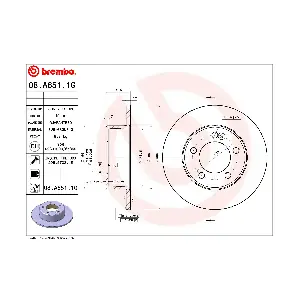 08A6511G BREMBO