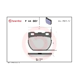 BREMBO P44007