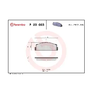 BREMBO P23003