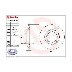 08A6501G BREMBO