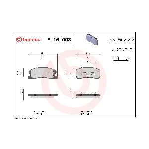 BREMBO P16008