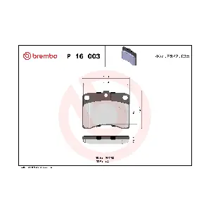 BREMBO P 16 003