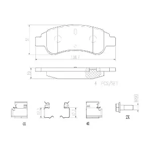BREMBO P61082N