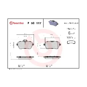 P 50 117 BREMBO