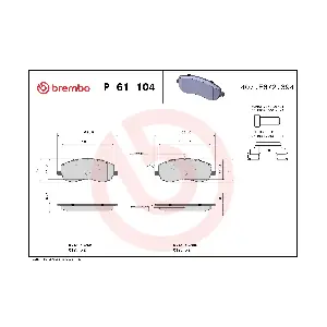BREMBO P 61 104