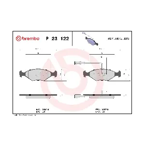 BREMBO P23122