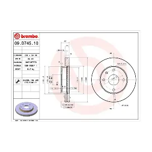 BREMBO 09.D745.10