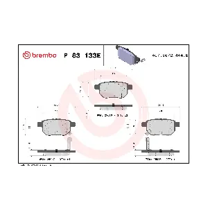 BREMBO P83133E