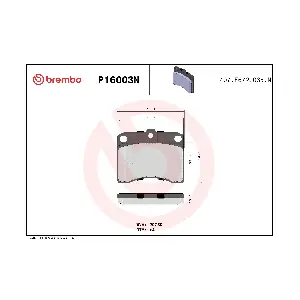 BREMBO P16003N