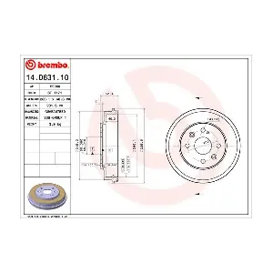 14D63110 BREMBO