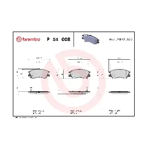 BREMBO P54008