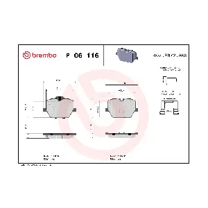 P 06 116 BREMBO