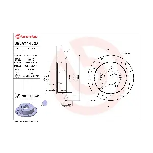 08.A114.2X BREMBO