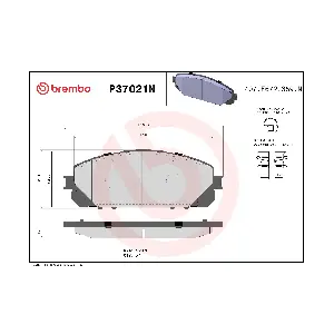 BREMBO P37021N