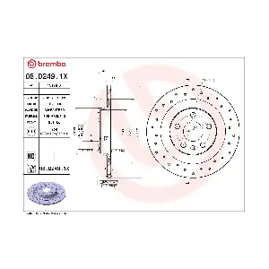 BREMBO 08.D249.1X
