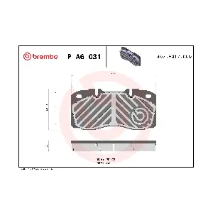BREMBO P A6 031