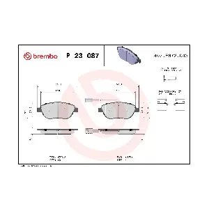 BREMBO P23087