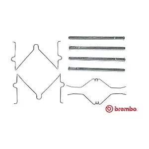 BREMBO A 02 263 Комплект приладдя, накладка дискового гальма