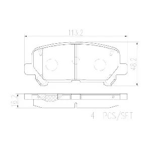 BREMBO P28083N