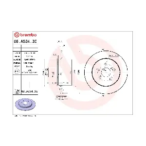 BREMBO 08A5343E