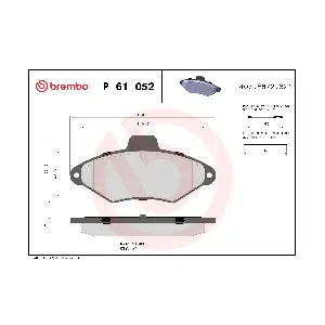 BREMBO P61052