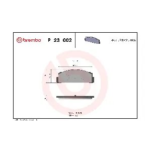 BREMBO P23002