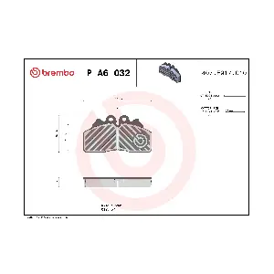 P A6 032 BREMBO