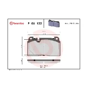 P 85 122 BREMBO