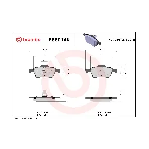 BREMBO P86014N