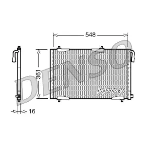 DENSO DCN21002 Конденсатор, кондиционер