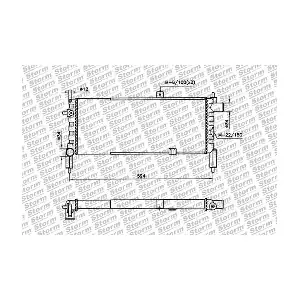 STORM QUALITY PARTS 60007 Радіатор, система охолодження двигуна