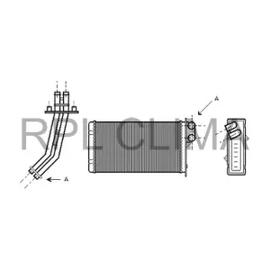 RPL QUALITY 7701039482 Теплообмінник, система опалення салону