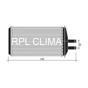 RPL QUALITY 345001 Теплообмінник, система опалення салону