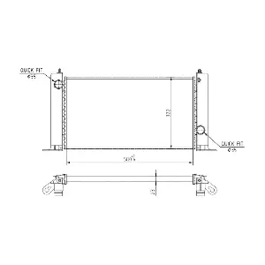 MTR 13054678 Радіатор, система охолодження двигуна