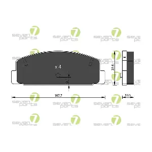 7 SEVEN PARTS SVP22750
